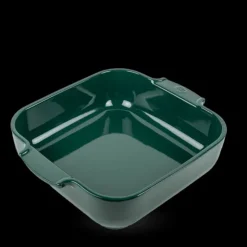 PEUGEOT Plat à Four Carré en Céramique Appolia 28 cm Vert Forêt New