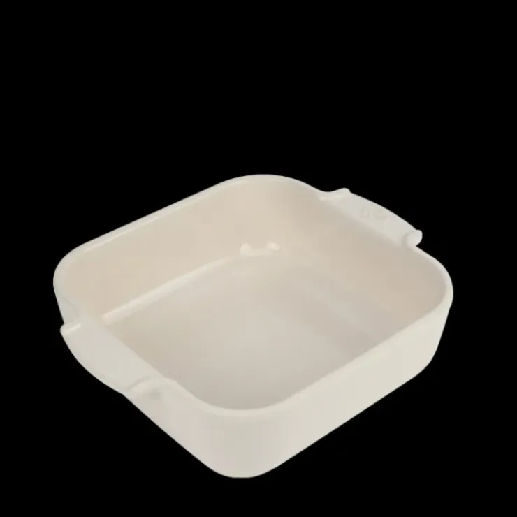 PEUGEOT Plat à Four Carré en Céramique Appolia 21 cm Ecru Discount