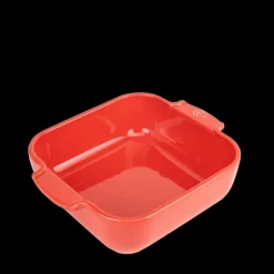 PEUGEOT Plat à Four Carré en Céramique Appolia 21 cm Rouge