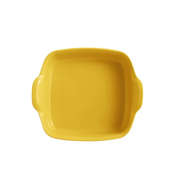 EMILE HENRY Plat à Four Carré en Céramique 28 x 24 cm Provence Hot
