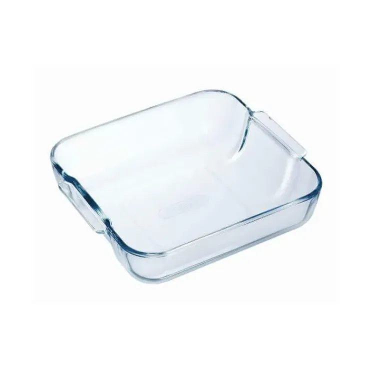 PYREX Plat à Four en Verre Carré 25 x 21 cm 2 L Classic