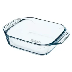 PYREX Plat à Four en Verre Carré 29 x 23 cm 2,3 L Irrésistible Hot
