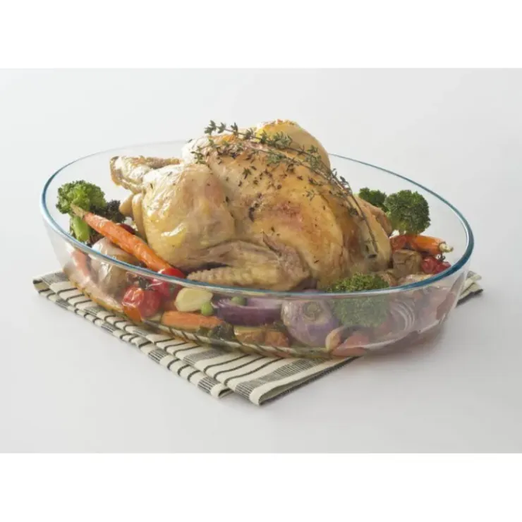 PYREX Plat à Four en Verre Ovale 25 x 17 cm 1,6 L Classic New