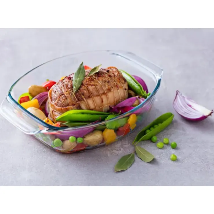 PYREX Plat à Four en Verre Ovale 40 x 28 cm 4 L Irrésistible Sale