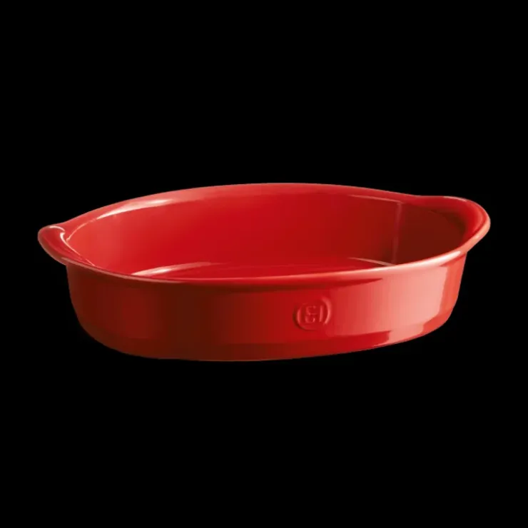 EMILE HENRY Plat à Four Ovale en Céramique 36,5 x 22,5 cm Grand Cru Discount