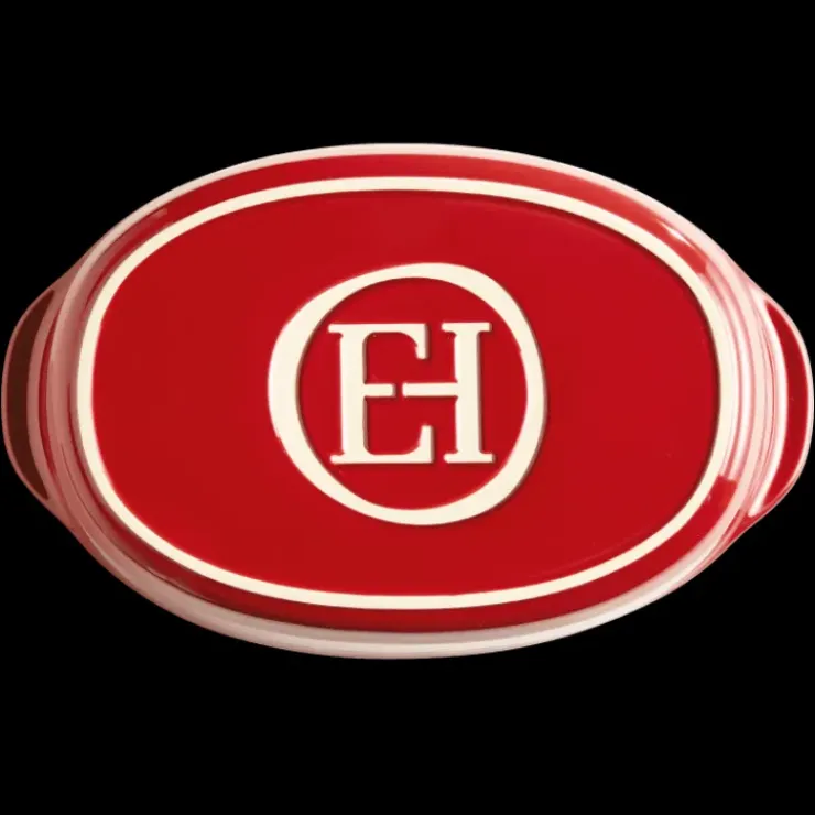 EMILE HENRY Plat à Four Ovale en Céramique 36,5 x 22,5 cm Grand Cru Discount