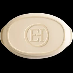 EMILE HENRY Plat à Four Ovale en Céramique 36,5 x 22,5 cm Argile Outlet