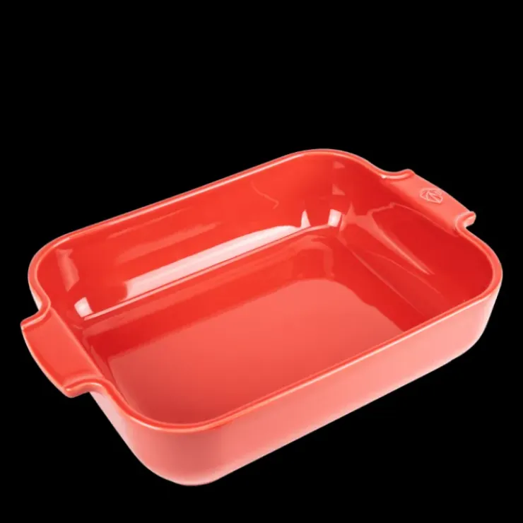 PEUGEOT Plat à Four Rectangulaire en Céramique Appolia 32 cm Rouge Sale