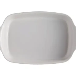 EMILE HENRY Plat à Four Rectangulaire en Céramique 36 x 22,5 cm Farine Hot