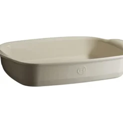 EMILE HENRY Plat à Four Rectangulaire en Céramique 42,5 x 28 cm Argile Discount