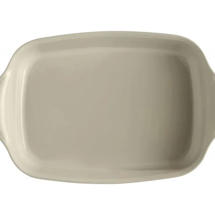 EMILE HENRY Plat à Four Rectangulaire en Céramique 42,5 x 28 cm Argile Discount