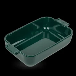 PEUGEOT Plat à Four Rectangulaire en Céramique Appolia 22 cm Vert Forêt Hot