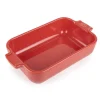PEUGEOT Plat à Four Rectangulaire en Céramique Appolia 22 cm Rouge Best