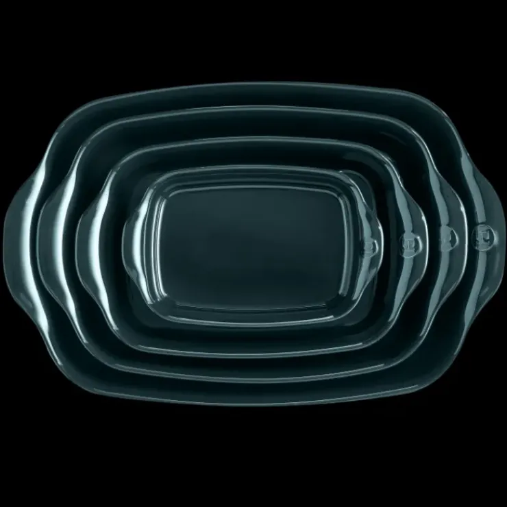 EMILE HENRY Plat à Four Rectangulaire en Céramique 36 x 22,5 cm Belle-Île Best