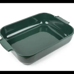 PEUGEOT Plat à Four Rectangulaire en Céramique Appolia 40 cm Vert Forêt Outlet