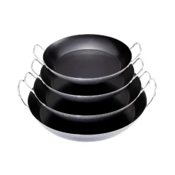 DE BUYER Plat à Paella Tôle Bleue Ø 47 cm Outdoor Best