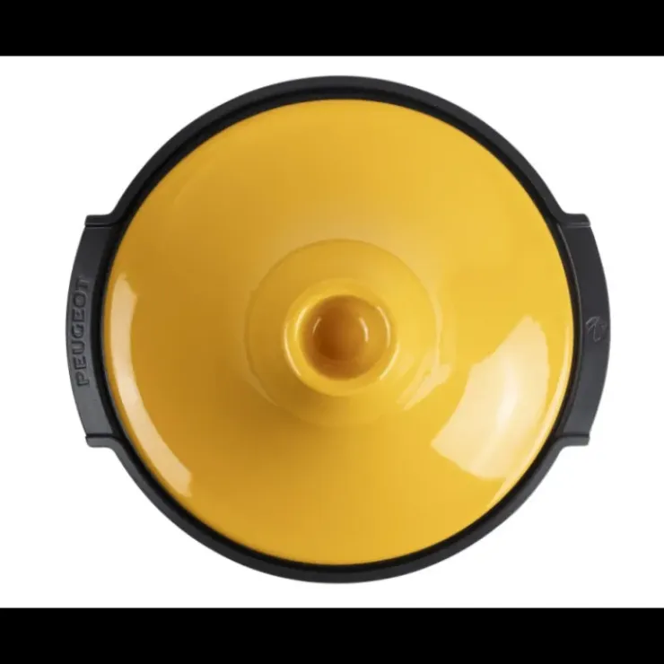 PEUGEOT Plat à Tajine en Aluminium Revêtement Céramique 30 cm Jaune Safran