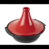 PEUGEOT Plat à Tajine en Aluminium Revêtement Céramique 30 cm Rouge