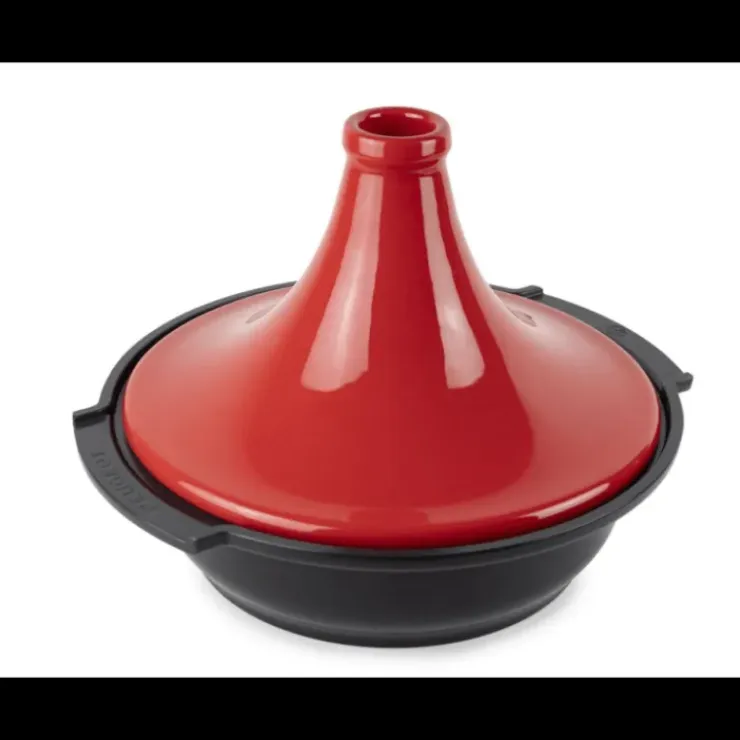 PEUGEOT Plat à Tajine en Aluminium Revêtement Céramique 30 cm Rouge