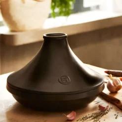 EMILE HENRY Plat à Tajine en céramique 33,5 cm Ardoise Delight Hot