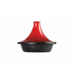 LE CREUSET Plat à Tajine en Fonte 27 cm Cerise Best