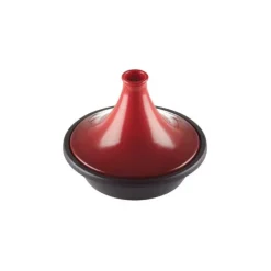 LE CREUSET Plat à Tajine en Fonte 31 cm Cerise Discount
