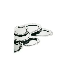 LEBRUN Plat de Service Louis XV Inox 30 x 19,5 cm Outlet