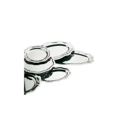 LEBRUN Plat de Service Louis XV Inox 50 x 32,5 cm Best