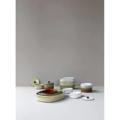REVOL Plat Oblong Blanc Cumulus 34 x 25 cm Caractère Culinaire Sale