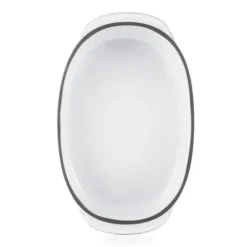 REVOL Plat Oblong Blanc Cumulus 19 x 13 cm Caractère Culinaire Sale