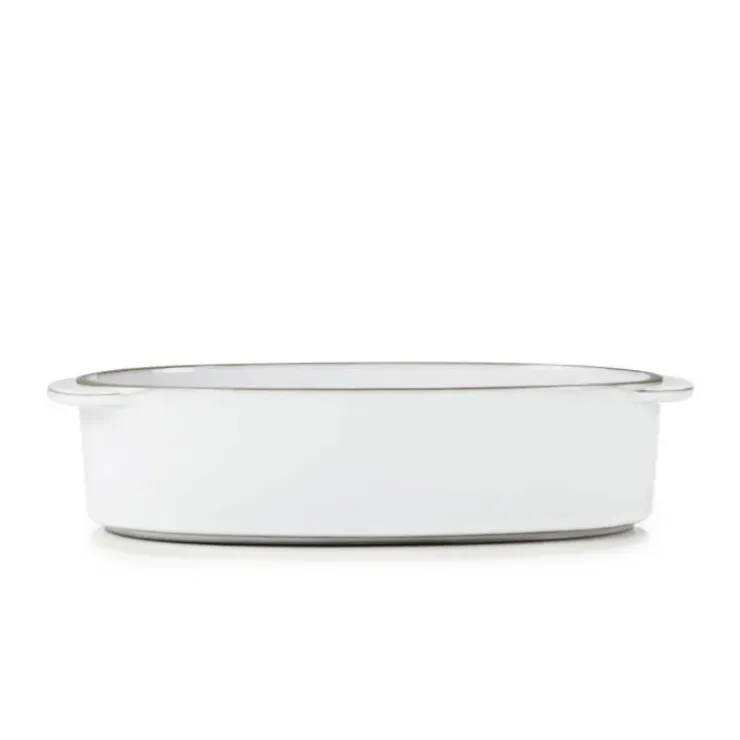 REVOL Plat Oblong Blanc Cumulus 19 x 13 cm Caractère Culinaire Sale