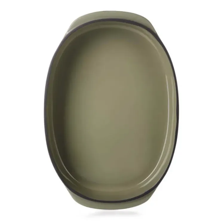 REVOL Plat Oblong Cardamome 34 x 25 cm Caractère Culinaire Discount