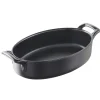 REVOL Plat Ovale Noir 18x12 cm Belle Cuisine Discount