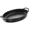 REVOL Plat Ovale Noir 24x16 cm Belle Cuisine Clearance