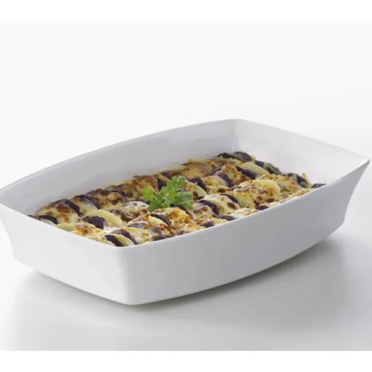 REVOL Plat Rectangulaire Blanc 28 x 18,5 cm Alexandrie Sale