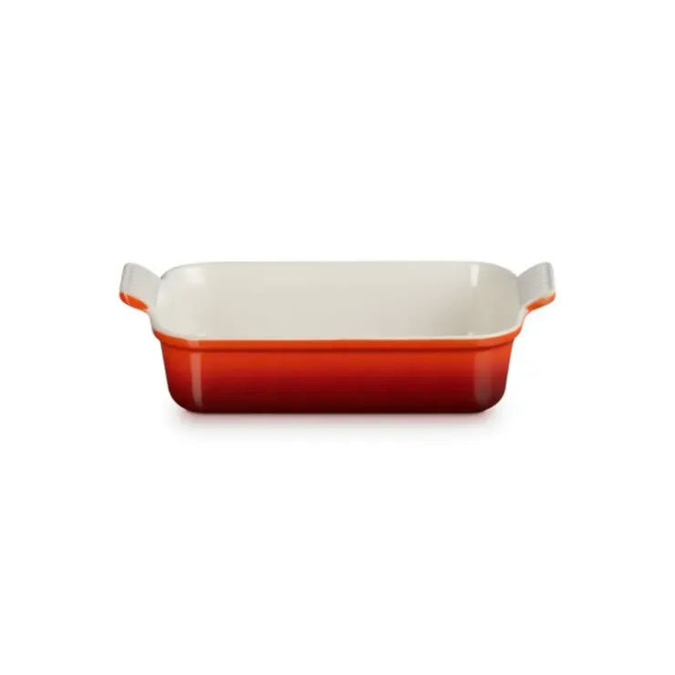 LE CREUSET Plat Rectangulaire Céramique 26 cm Cerise Hot
