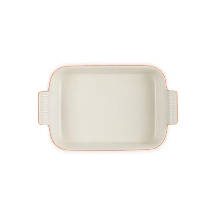 LE CREUSET Plat Rectangulaire Céramique 26 cm Cerise Hot