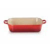 LE CREUSET Plat Rectangulaire en Fonte 37 cm Cerise Outlet