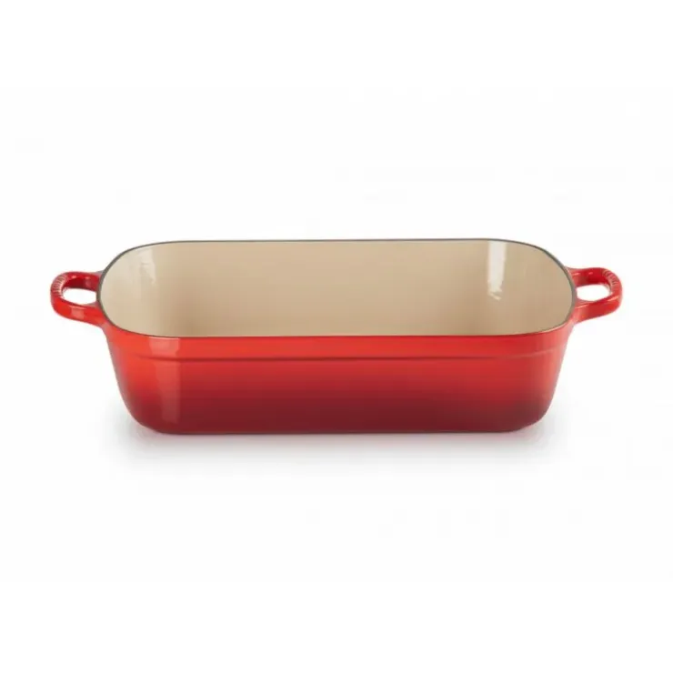 LE CREUSET Plat Rectangulaire en Fonte 37 cm Cerise Outlet