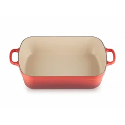 LE CREUSET Plat Rectangulaire en Fonte 37 cm Cerise Outlet