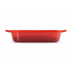 LE CREUSET Plat Rectangulaire en Fonte 37 cm Cerise Outlet