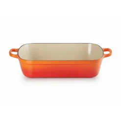 LE CREUSET Plat Rectangulaire en Fonte 37 cm Volcanique Hot