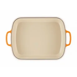 LE CREUSET Plat Rectangulaire en Fonte 37 cm Volcanique Hot