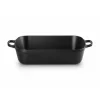 LE CREUSET Plat Rectangulaire en Fonte 37 cm Noir Mat Sale