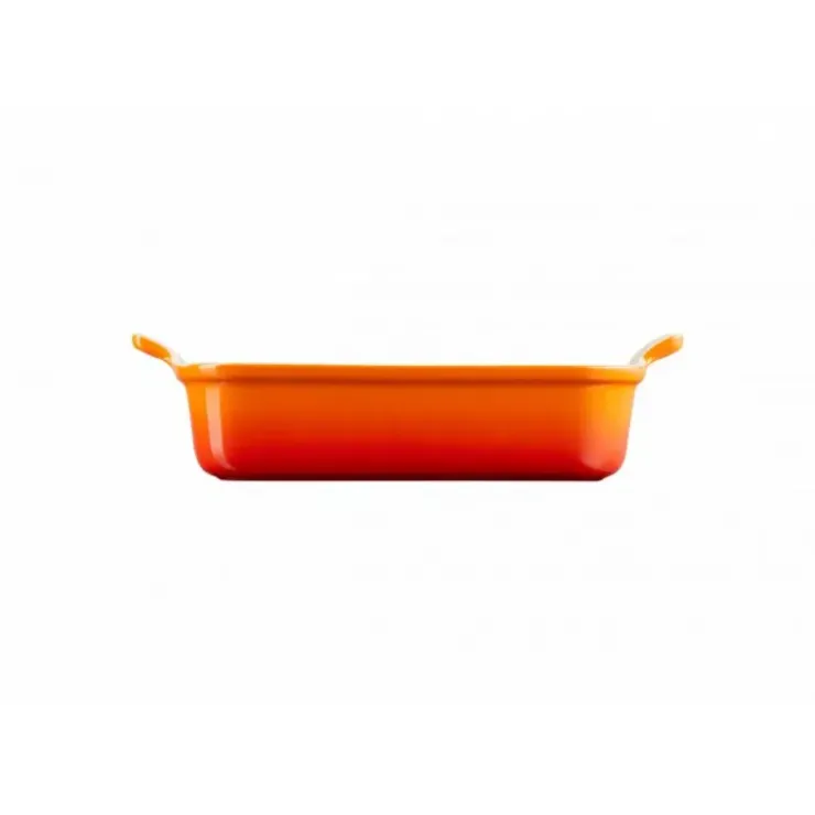 LE CREUSET Plat Rectangulaire Héritage en Céramique 26 cm Volcanique Tradition Discount