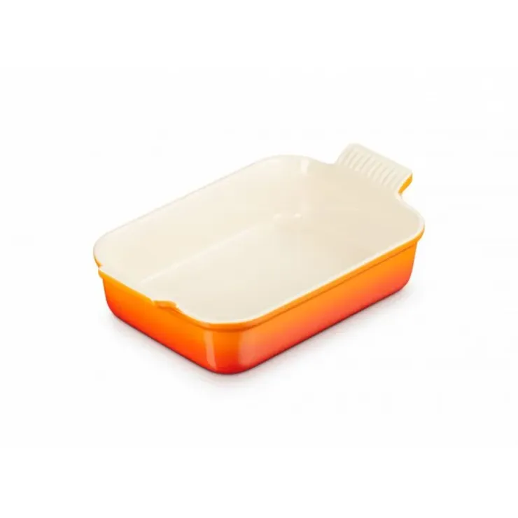 LE CREUSET Plat Rectangulaire Héritage en Céramique 26 cm Volcanique Tradition Discount