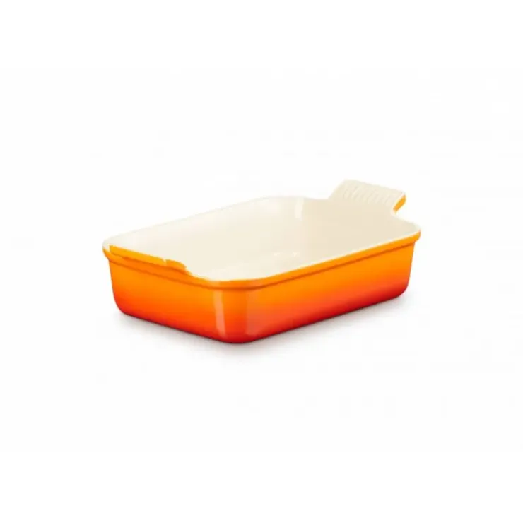 LE CREUSET Plat Rectangulaire Héritage en Céramique 26 cm Volcanique Tradition Discount