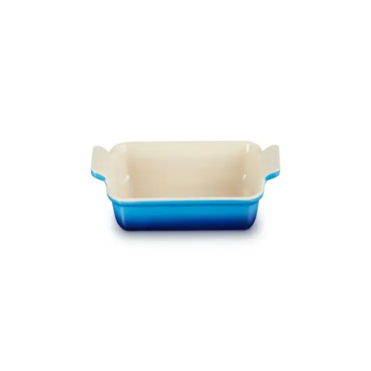 LE CREUSET Plat Rectangulaire Héritage en Céramique 32 cm Azur Tradition Clearance