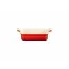 LE CREUSET Plat Rectangulaire Héritage en Céramique 19 cm Cerise Tradition Best