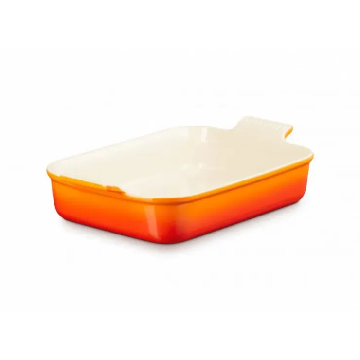 LE CREUSET Plat Rectangulaire Héritage en Céramique 32 cm Volcanique Tradition Online